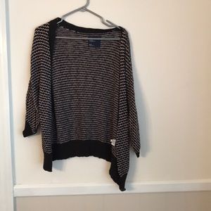 American eagle charcoal light pink cardigan size M